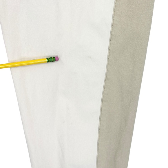 EILEEN FISHER Pants Side Stripe Slim Ankle Organic Cotton - Picture 6 of 7